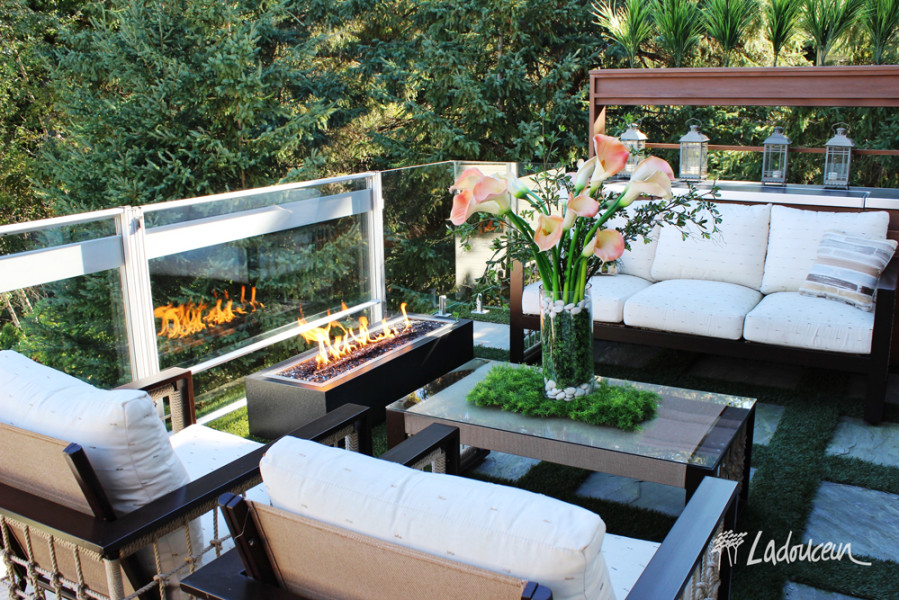 Terrasse des cascades jardin aquatique espace lounge mobilier foyer ethanol web