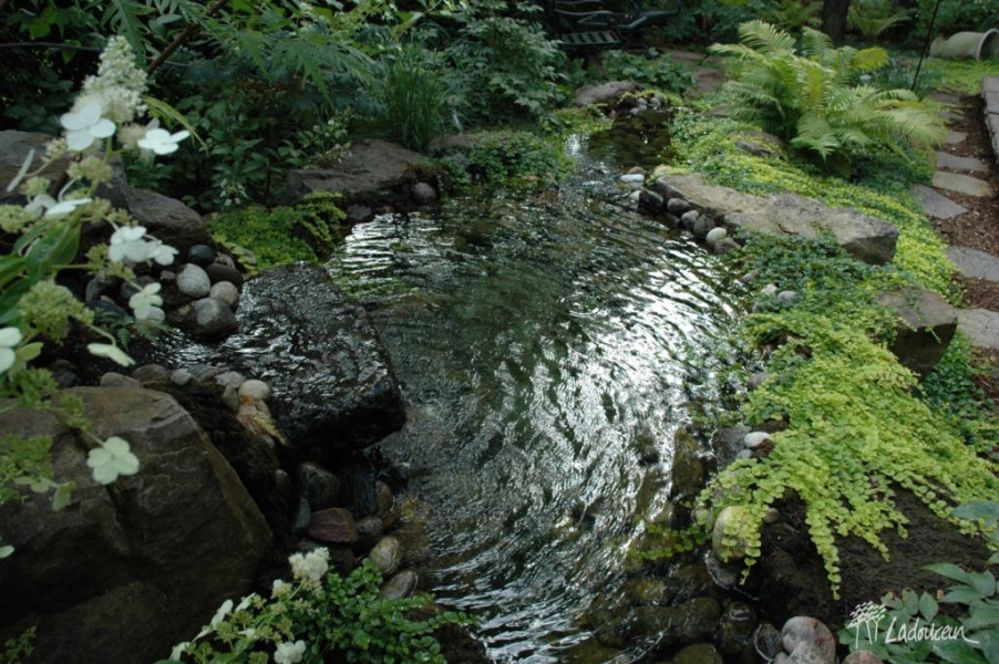 Jardin deau naturel pierres naturelles cascade deau par ladouceur